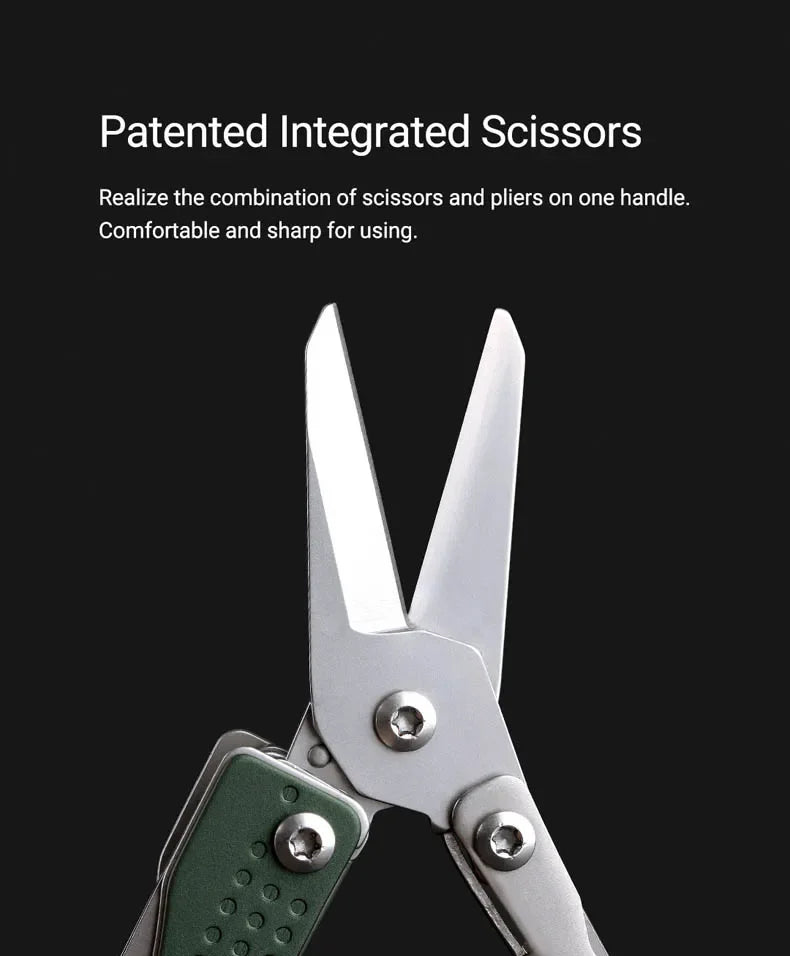 NexTool Mini Flagship Multitool 10 in 1 Mini EDC Keychain Multi Tool Folding Pliers Pocket Knife Scissors Outdoor Tools