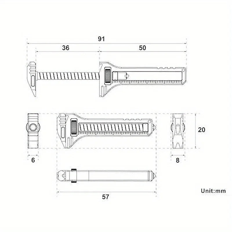 1PC EDC Multi Tool Compact Multitool Portable Tool Key Ring Chain Pocket Cutter Screwdriver Multi Tools Camping Survival Kit