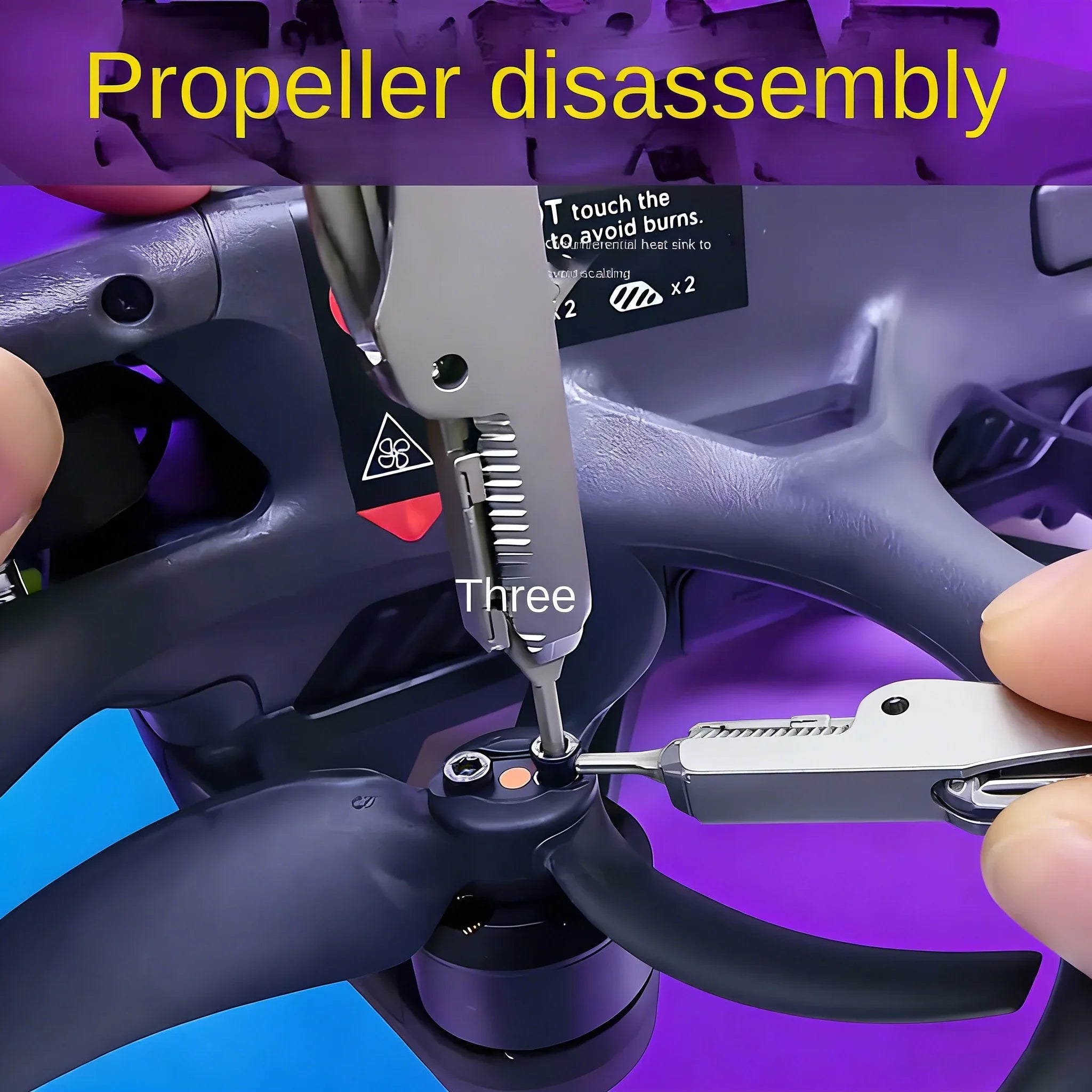Multifunctional Keychain Tool Card - Stainless Steel Emergency Repair Kit for Drone, Outdoor & Home Use