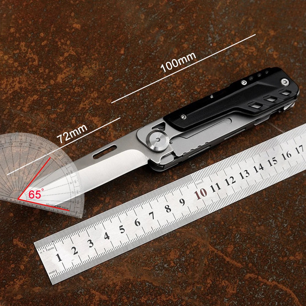 Compact Multitool Pocket Knife EDC Gear And Gadgets For Men Multi Purpose Tools Scissors Outdoor Survival Camping Hiking Knives