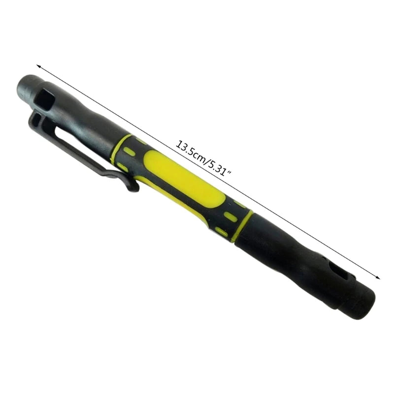 Pen Shape Pocket Mini Screwdriver with 4 Double End Bits Repair Tools Kit Flat Head Cross Head Screwdriver Tools