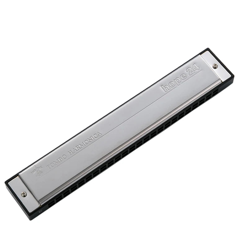 Tombo Tremolo Harmonica 6624 Harp Hope 24 Holes Mouth Organ Professional Armonica Harmonic Natural Minor Musical Instrumentos