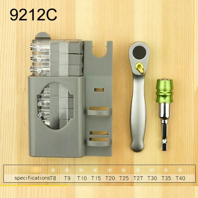 Mini Ratchet wrench screwdriver bit set Multifunctional Special shaped slotted phillips screwdriver hand tools