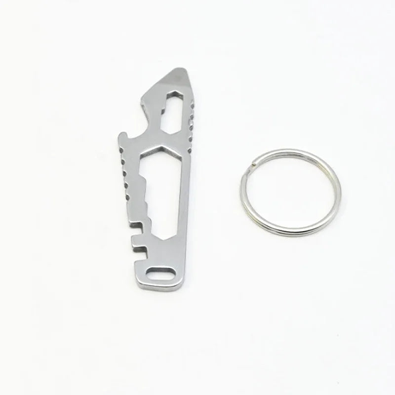 Portable Outdoor NEW MINI Multifunctional Adjustable Pry Bar Handrail Steel EDC Tainless Bottle Opener and Knife Hex Hand Tools