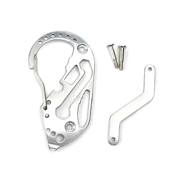 Multi Function EDC Carabiner Key Holder Portable Pocket Multi Tool Hook For Outdoor Daily Carry Emergency Repair Accessory Gift