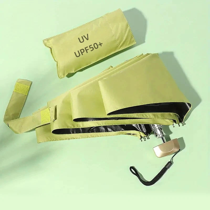Mini Sun Umbrella Small Pocket Rain Travel Umbrella Vinyl Folding Umbrella UV Protection Sun Shade Pocket Parasol Capsule  자동