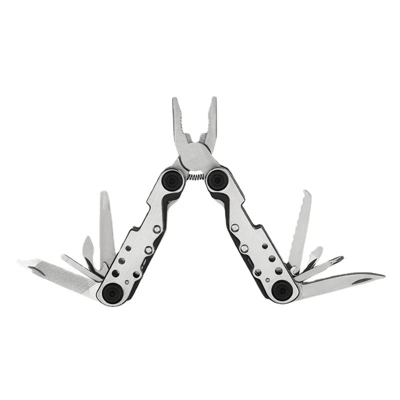 11-in-1 Multi-Tool Pliers Stainless Steel, Folding EDC Pocket Multitool with Knife & Screwdriver for Camping Hiking Survival