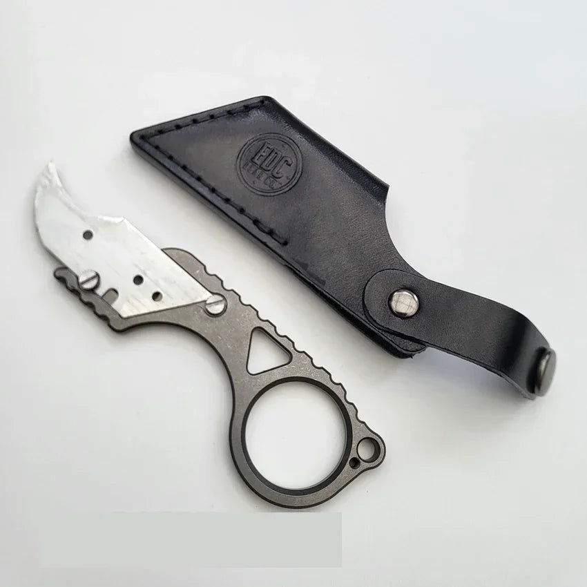 EDC Titanium Alloy Pocket Paper Cutter Knife Unpacking Pocket Outdoor Tools Mini Utlity Knife Tools