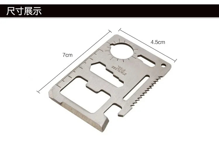 Wallet Card Knife EDC Outdoor Pocket Tools High Quality Camping Multi-functional Combination Tool Stainless Steel Accessories