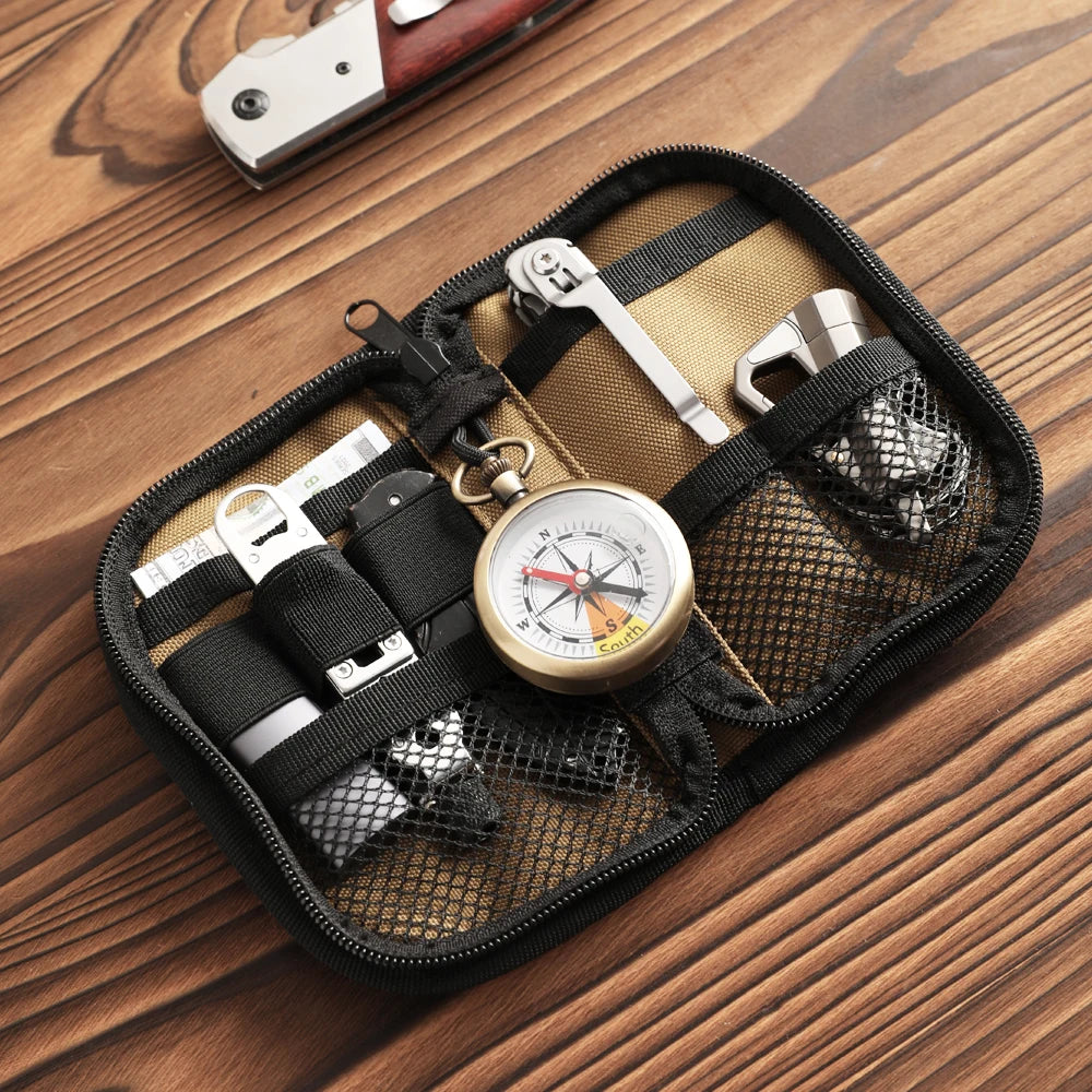 Kosibate EDC Pouch Small Pocket Tool Pouch Organizer for Men Tool Pocket Storage EDC Gears