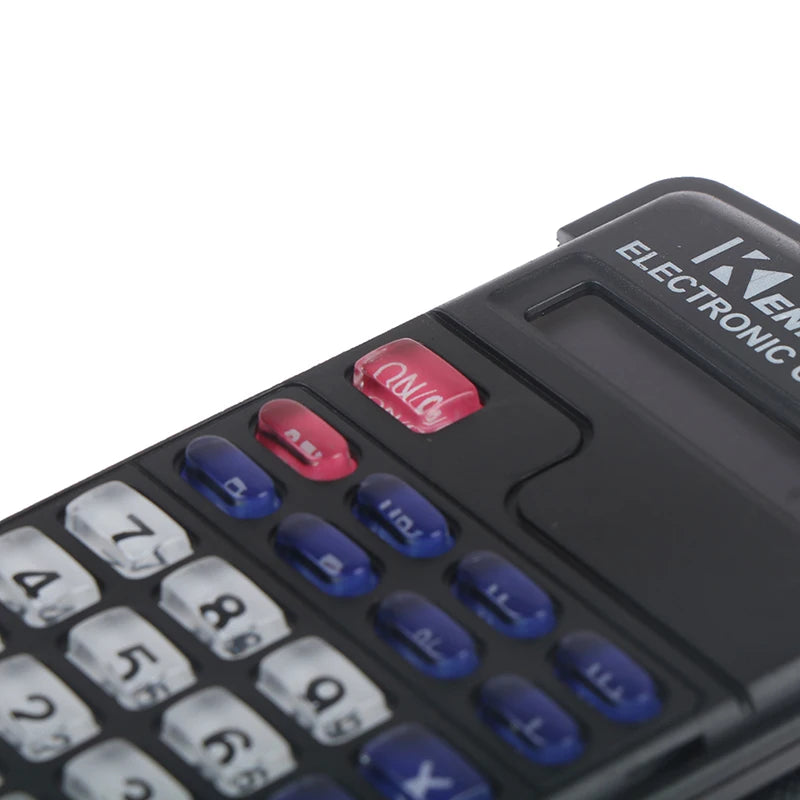 Protable Digit Calculator Pocket Size Mini Plastic 8 digits Electronic Mini Calculator Keychain Office Supplies
