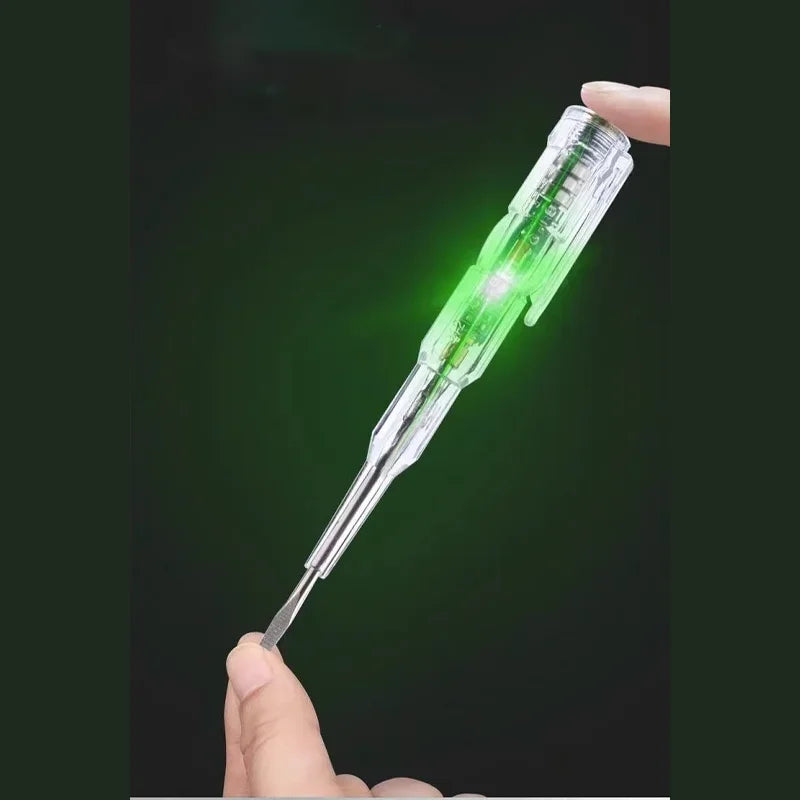 Voltage Tester Pen Screwdriver Probe light Voltage Tester Detector Electrical Screwdriver Indicator Circuit Tester for Household