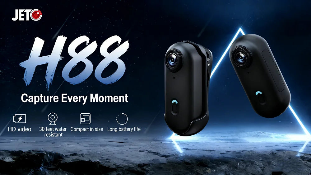 JETO H88 Helmet Handlebar Motorcycle Camera Road Sport Mini Body Cam Battery Body Cam Full HD Sports Action WiFi Camera