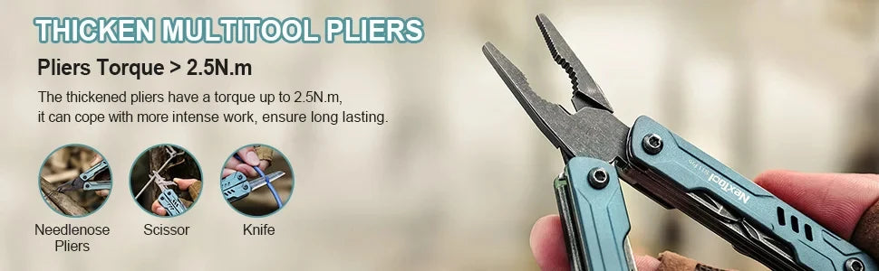 NexTool Mini Sailor Pliers S11 Pro 12-In-1 Multi Tool Pocket Knife Folding Tools Wire Cutters EDC Card Pin Screwdriver Scissors
