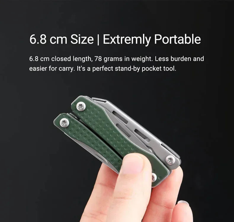 NexTool Mini Flagship Multitool 10 in 1 Mini EDC Keychain Multi Tool Folding Pliers Pocket Knife Scissors Outdoor Tools