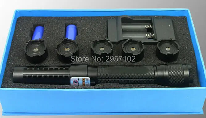 Laser Light Pointers 450nm blue 445nm 100000m Focusable Laser Burn Match Hunting Accessories Cat Toy Lazer Torch（No battery）