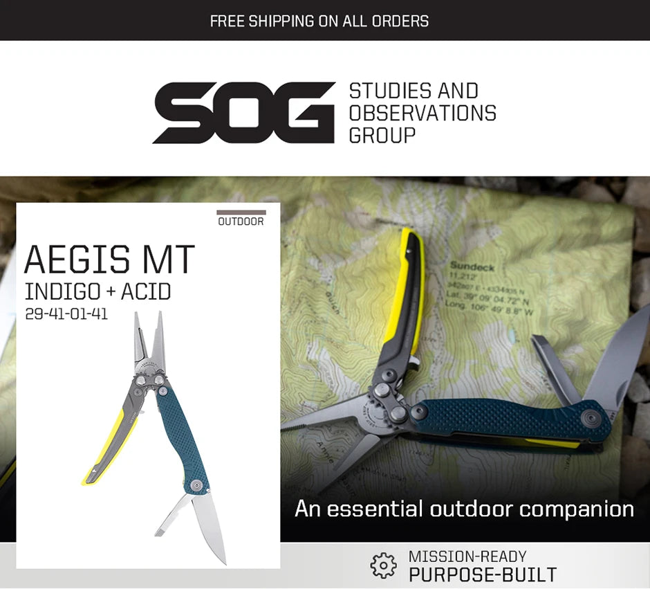 SOG 5 Tools Mini Compact Multi-tool Folding Fishing Pliers Lightweight Small EDC Hand Tool Pocket Knife Outdoor Camping Supplies