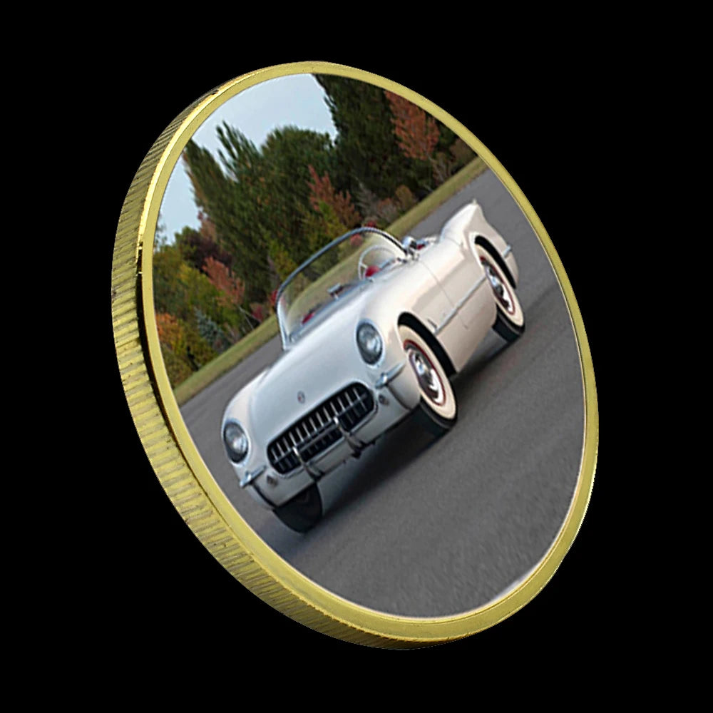 Classic Cars Gold/silver Challenge Coins Vintage Luxury Car Challenge Medals Rider's Best Collection Men's Holiday Gifts
