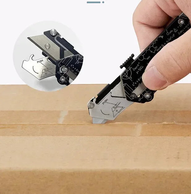 Swiss Tech Pocket Utility Knife Multitool Knives 2 In 1 Unpacking Knife Cutter Box Opener Paper Cutting Combination Tool