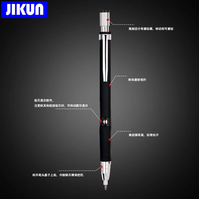 2.0mm Mechanical Pencil Set HB Automatic Pencils with Color Pencil Leads School Pens Supplies Office Kawaii Stationery