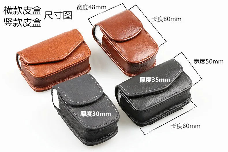 Classic Belt  Wearable PU Glasses Case Men Portable Leather Folding Glasses Storage Box Women