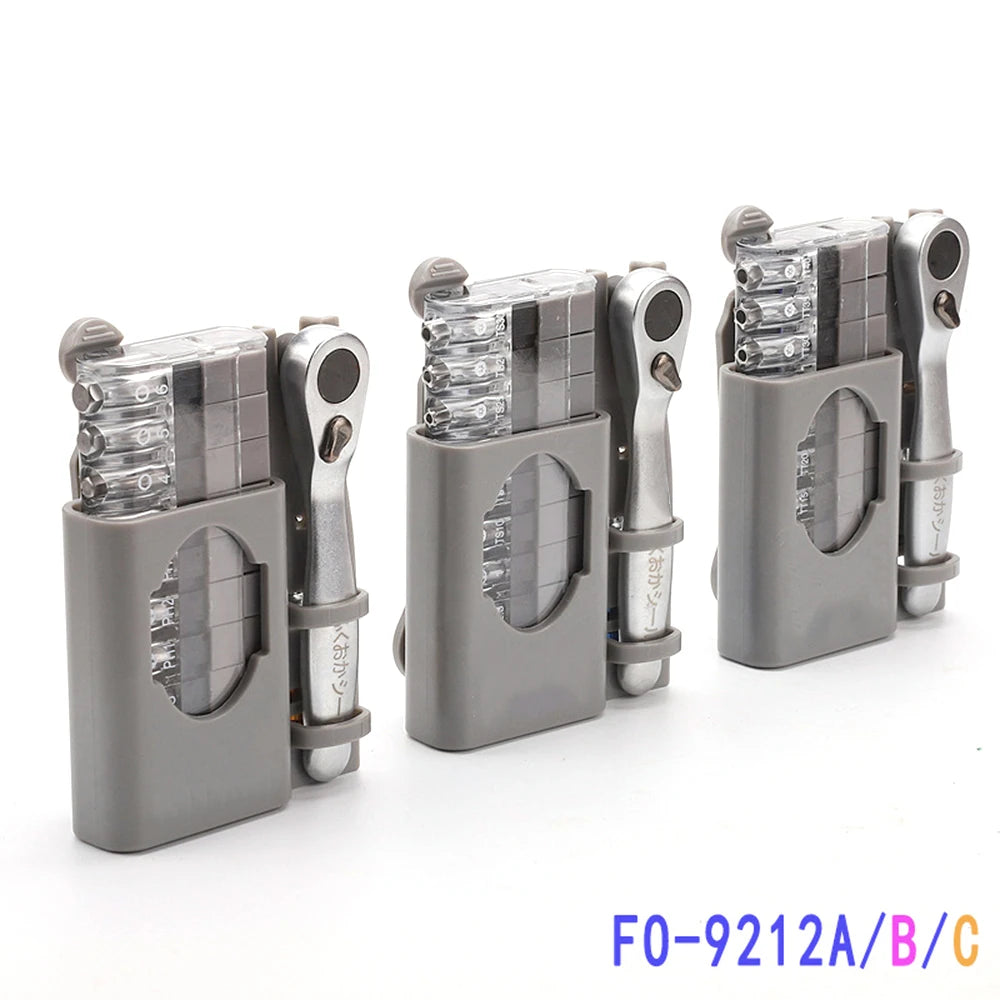 Mini Ratchet Wrench Screwdriver Bit Set Multifunctional Special Shaped Slotted Phillips Screwdriver Hand Tools