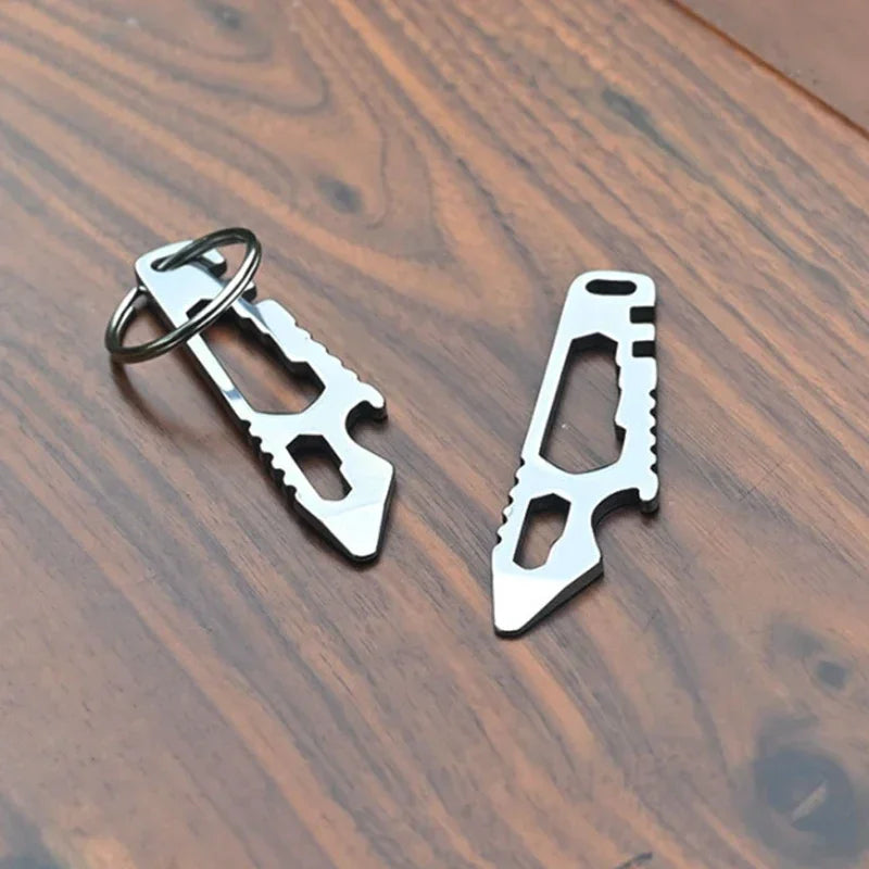 Portable Outdoor NEW MINI Multifunctional Adjustable Pry Bar Handrail Steel EDC Tainless Bottle Opener and Knife Hex Hand Tools