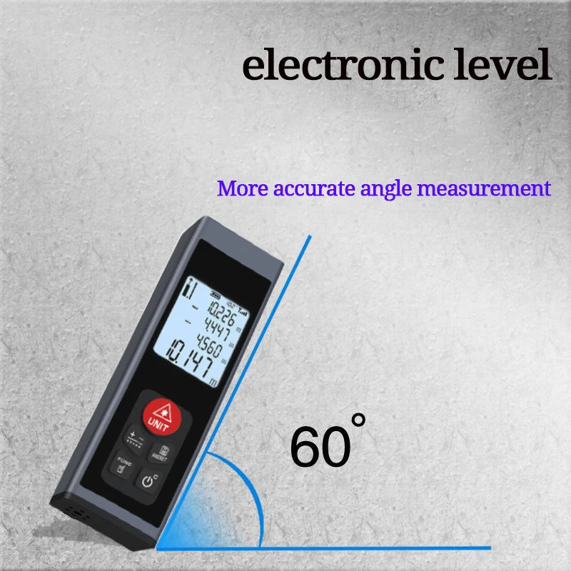 Laser rangefinder, aluminum alloy shell, USB charging, multiple measurement modes, 262FT/328FT distance with angle function