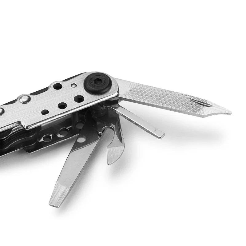 11-in-1 Multi-Tool Pliers Stainless Steel, Folding EDC Pocket Multitool with Knife & Screwdriver for Camping Hiking Survival