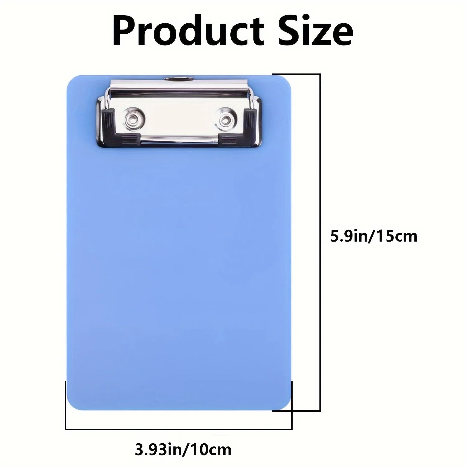 1-Pack Pocket-Sized Clipboards -  Portable, and Durable PP Material for Notes, Receipts,Compact 4x6 inches paper holder office