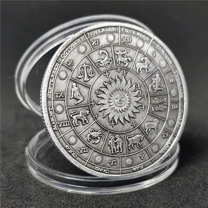 Constellation Coins Twelve Constellations Commemorative Coins Lucky Goddess Guardian Coins