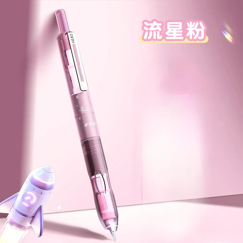 Hero P320 Press Pen Time Space Cabin Beginner Student Male and Female High Beauty Practice Special Pen Can Replace Ink Bag