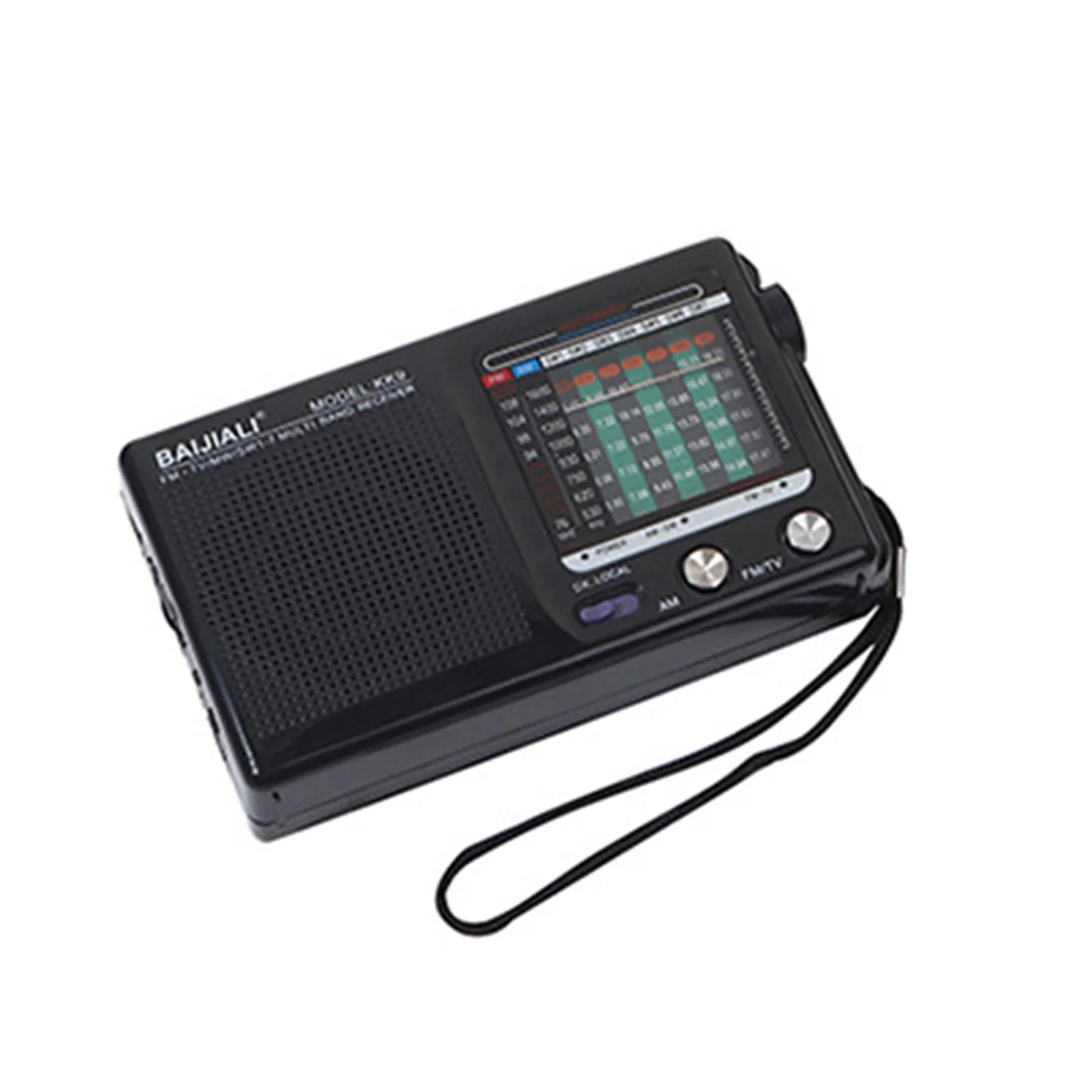 Plastic Emergency Weather Radio Full Band Portable Weather Radio SW AM FM Handheld Mini Radio Battery Powered for Indoor Outdoor