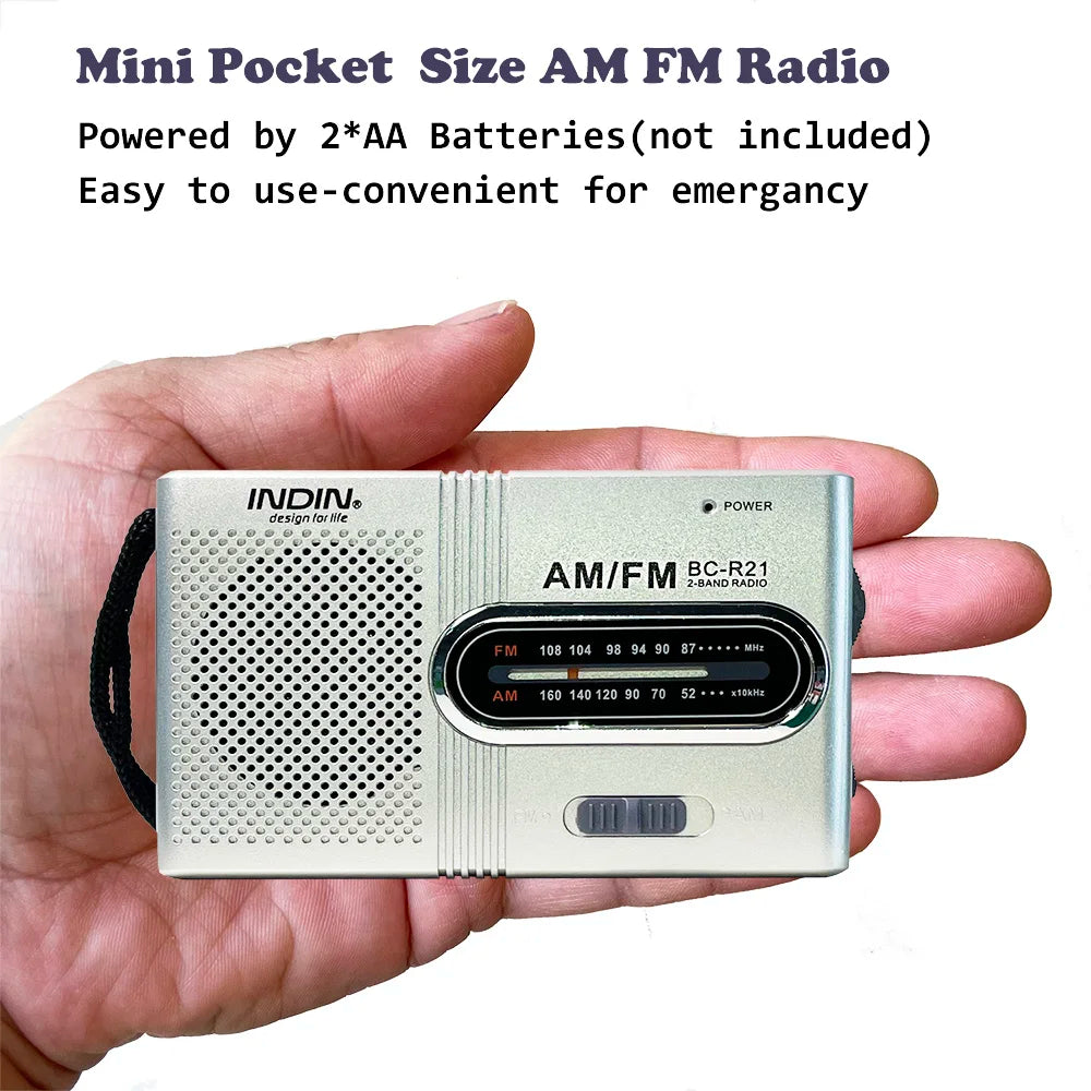 Portable Radio AM FM Transistor Radio with Loud Speaker, Ideal Gift for famlily Suitable for  Indoor, Outdoor and Emergency