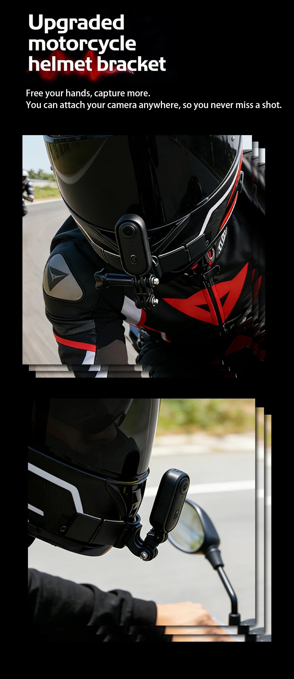 JETO H88 Helmet Handlebar Motorcycle Camera Road Sport Mini Body Cam Battery Body Cam Full HD Sports Action WiFi Camera
