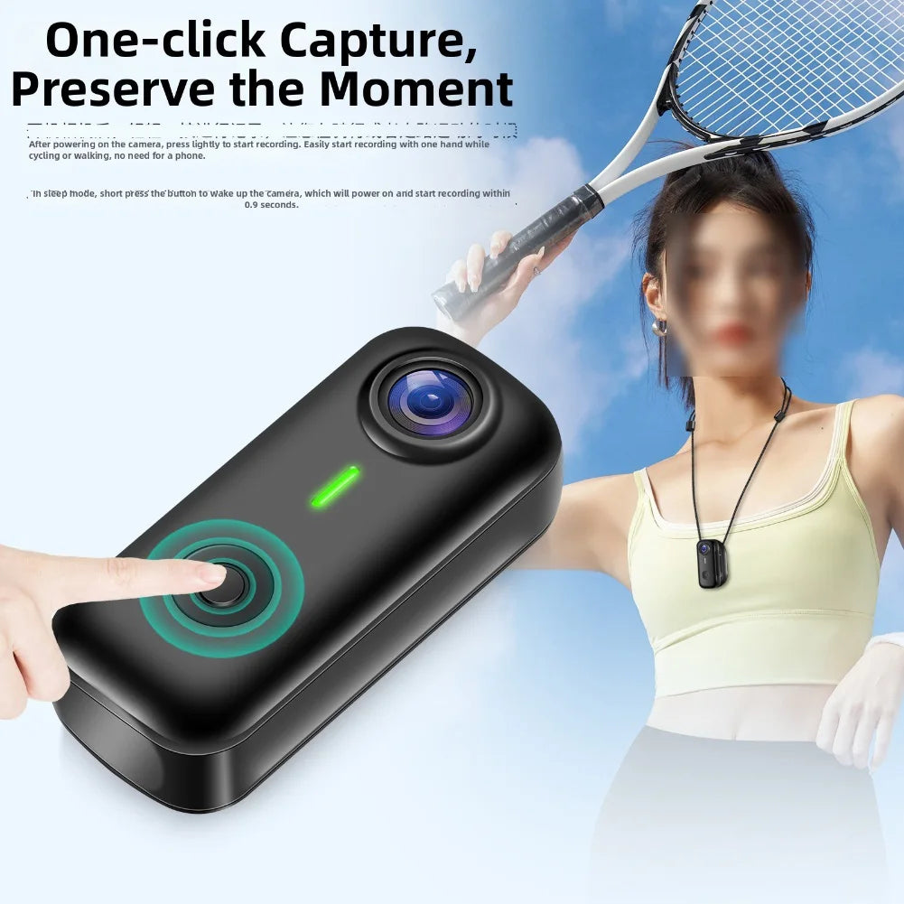Magnetic Wearable Action Camera Compact Magnetic Action Camera Every Adventure In Style Body Cam For Sports & Cycling