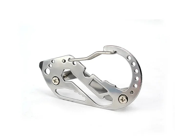 Multi Function EDC Carabiner Key Holder Portable Pocket Multi Tool Hook For Outdoor Daily Carry Emergency Repair Accessory Gift