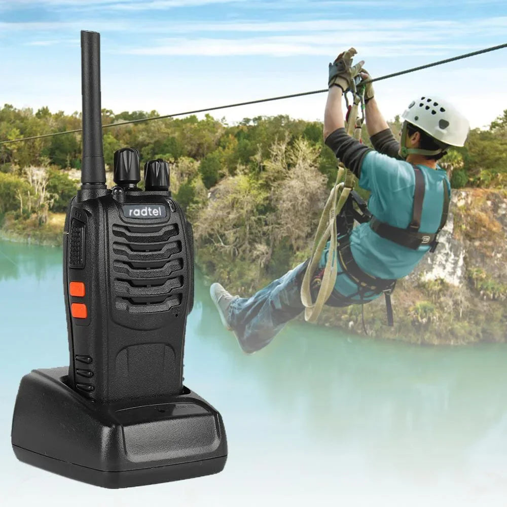 Radtel RT88 Rechargeable Walkie Talkie  Portable Two Way Radio Long Range for Audlt Business Travelling, hiking outdoor fishing