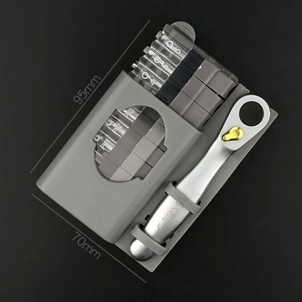 Mini Ratchet Wrench Screwdriver Bit Set Multifunctional Special Shaped Slotted Phillips Screwdriver Hand Tools