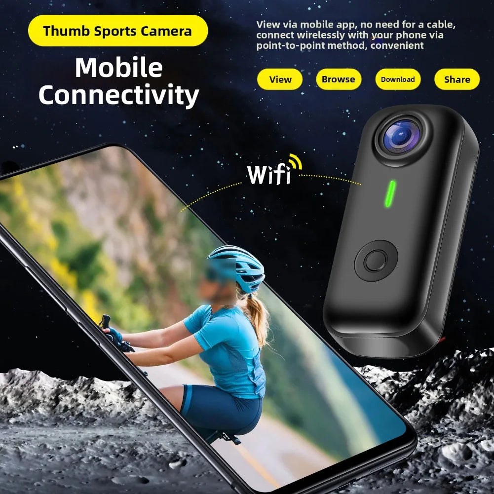Magnetic Wearable Action Camera Compact Magnetic Action Camera Every Adventure In Style Body Cam For Sports & Cycling
