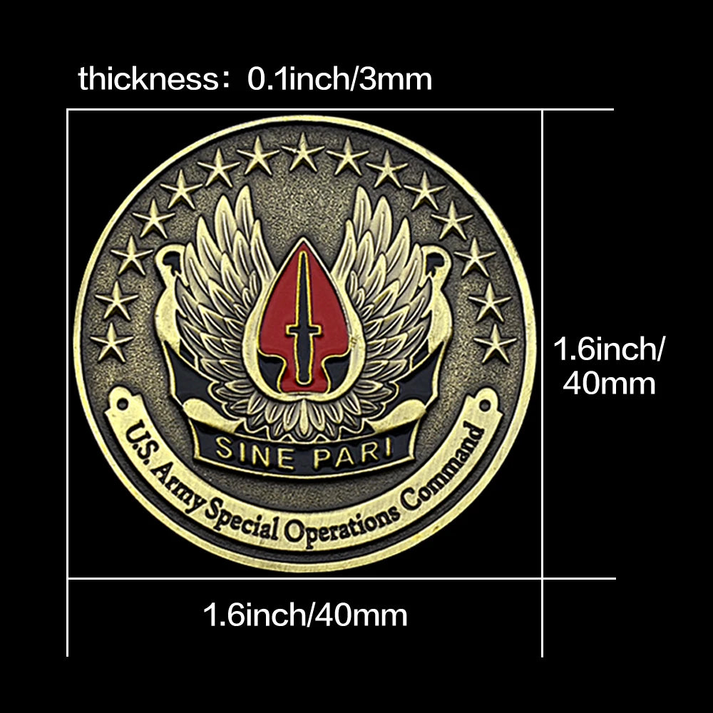 United States Army Special Operations Command Commemorative Coin United Stated Army Challenge Coin   Collect Gifts, Customize