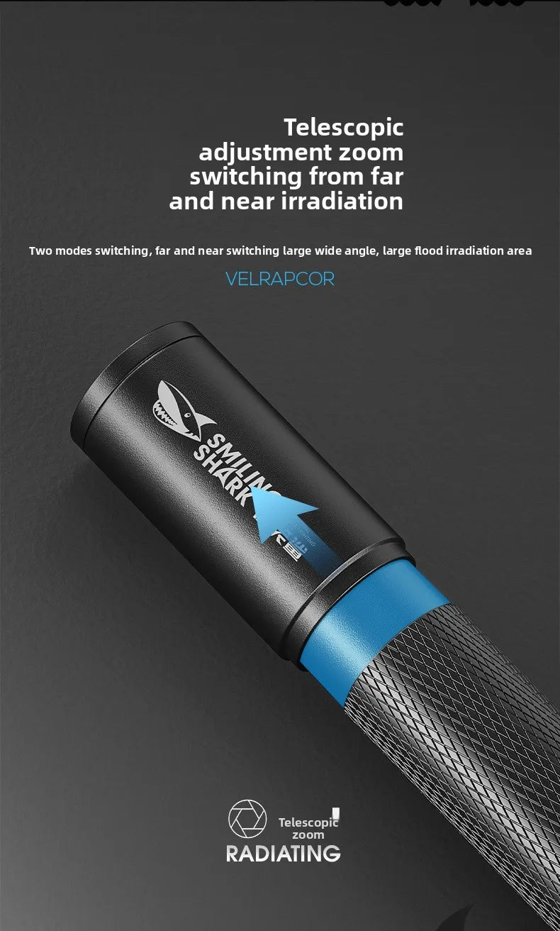 Focusable Mini Flashlight High Lumens LED Pocket Light with Smooth Zoom Perfect  EDC  Camping  Car Repair