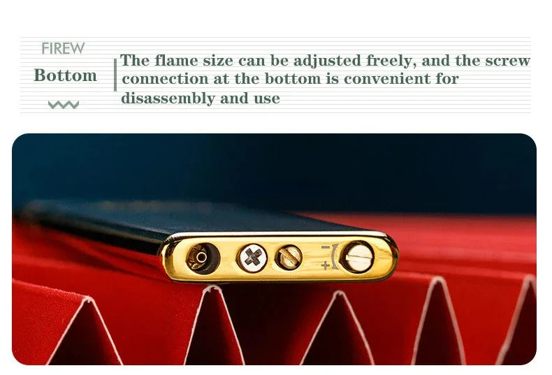 ZORRO Metal Ultra-thin  Butane Gas Inflatable Grinding Wheel Ignition Lighter Cigarette Lighters High-end Men's Small Tools