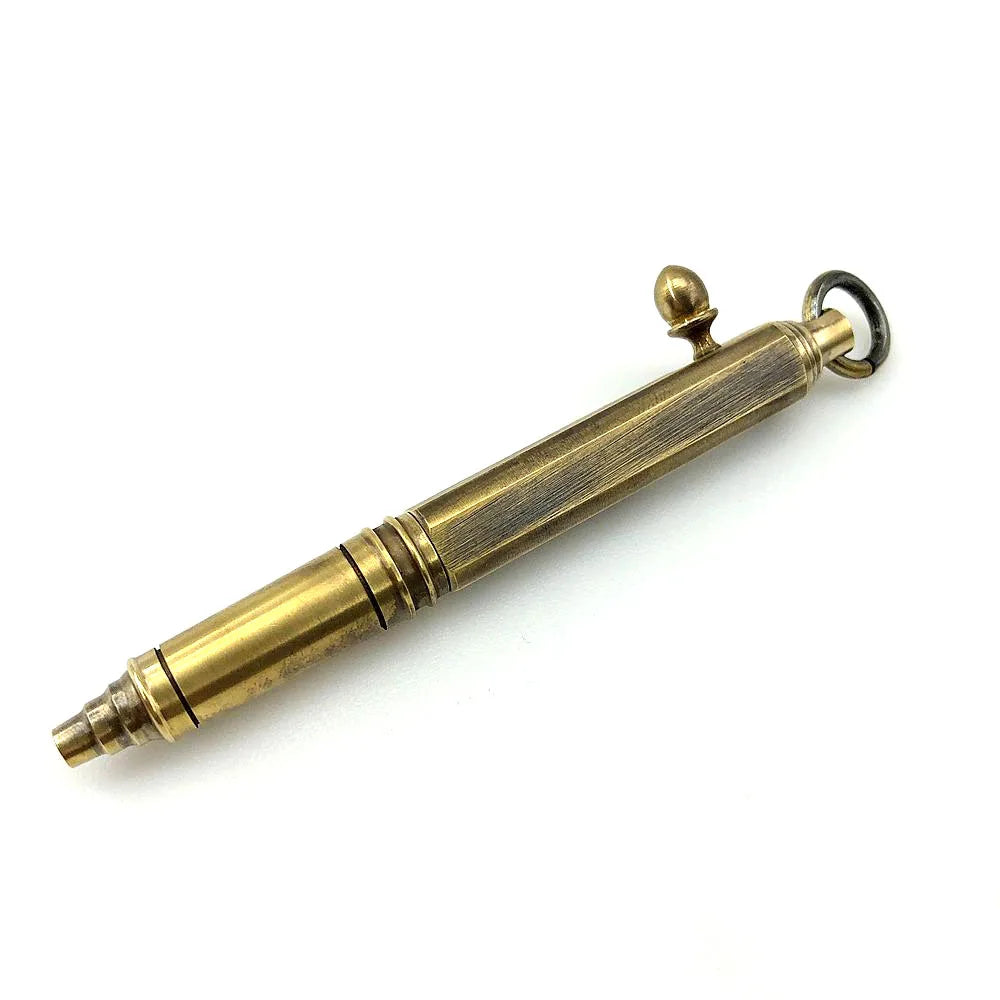 Outdoors Writing Tools EDC Mini Pocket Pen Handmade Brass Bolt Ballpoint Pen