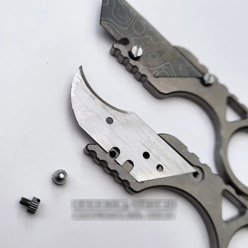 EDC Titanium Alloy Pocket Paper Cutter Knife Unpacking Pocket Outdoor Tools Mini Utlity Knife Tools