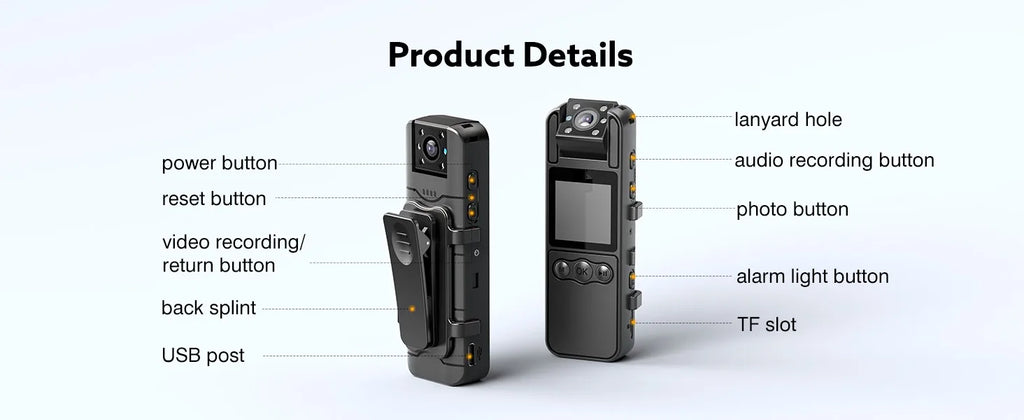4K Mini Action Camera Outdoor Sport Portable Digital Video Recorder Worn Small Body Cam Night Vision DV Miniature Camcorder