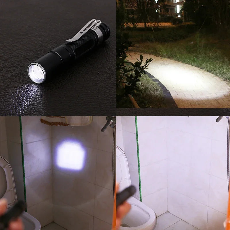 Mini Flashlight Portable Emergency Light Pocket-sized LED Flashlights Small Torch Penlight Mini Lantern for Multipurpose