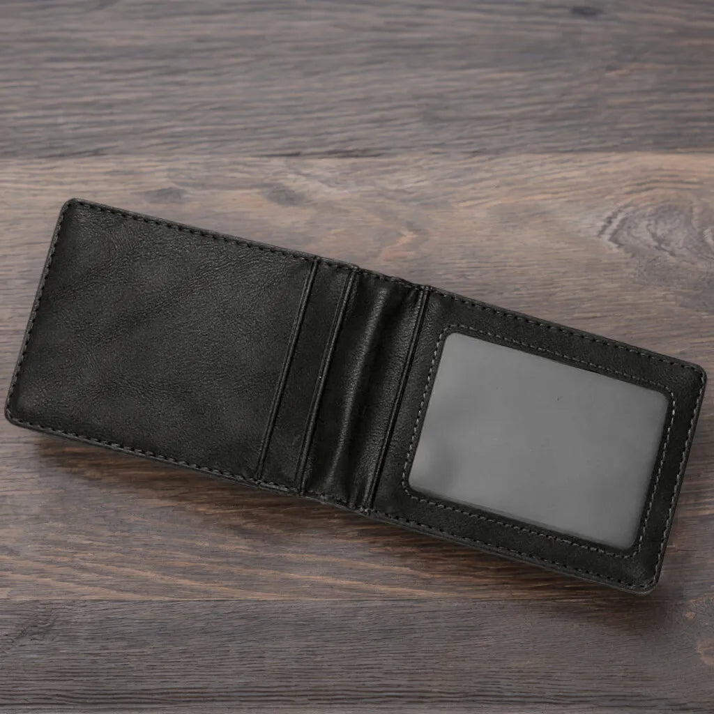 Multi Functional Men's Wallet RFID Card Bag Anti-theft Brush Multi Slot USD Money Clip Card Bag