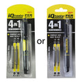 Pen Shape Pocket Mini Screwdriver with 4 Double End Bits Repair Tools Kit Flat Head Cross Head Screwdriver Tools
