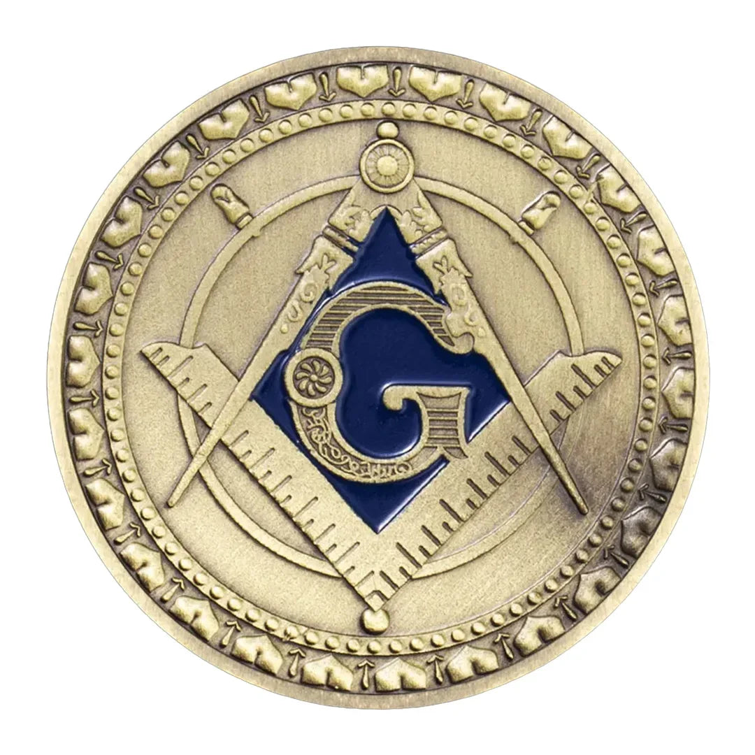 The Freemason Copper Plated Souvenirs Coin Masonic Free Mason Commemorative Coin Challenge Coins